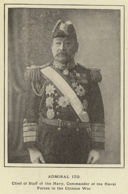 Admiral Ito, Chief of Staff of the Navy, Commander of the Naval Forces in the Chinese War by Japanese Photographer