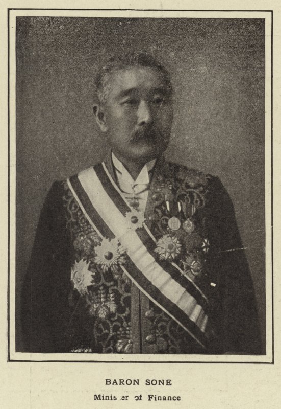 Baron Sone, Minister of Finance by Japanese Photographer