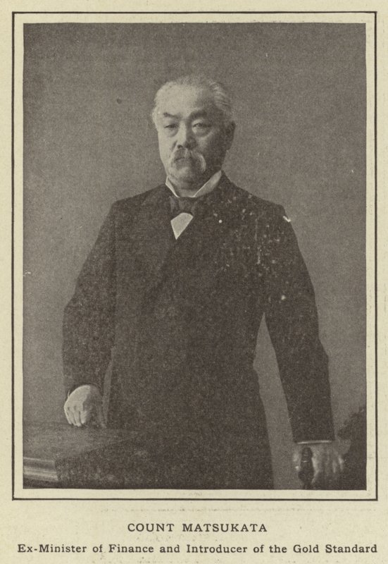 Count Matsukata, Ex-Minister of Finance and Introducer of the Gold Standard by Japanese Photographer