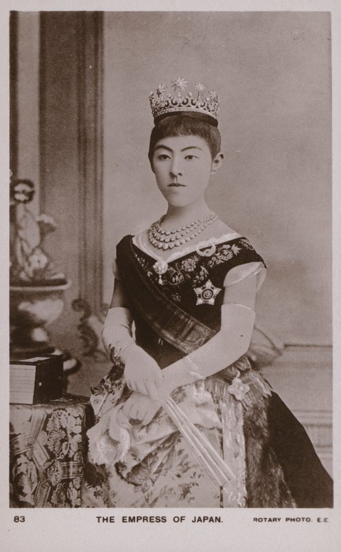 Empress Shoken, Wife of Emperor Meiji of Japan by Japanese Photographer