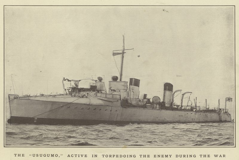 The Usugumo, Active in Torpedoing the Enemy During the War by Japanese Photographer