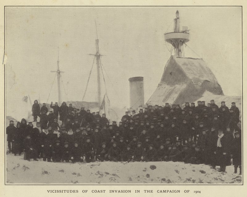 Vicissitudes of Coast Invasion in the Campaign of 1904 by Japanese Photographer
