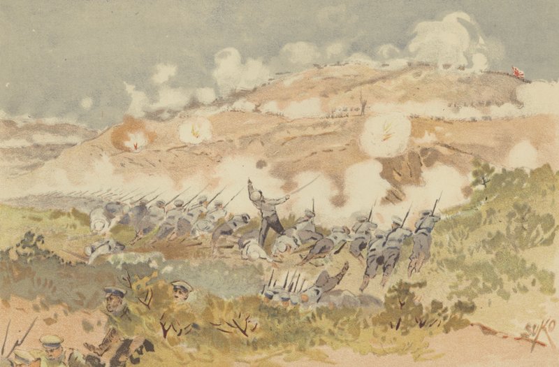 Russian Counter-attack on our Position at Chien-shan by Japanese School