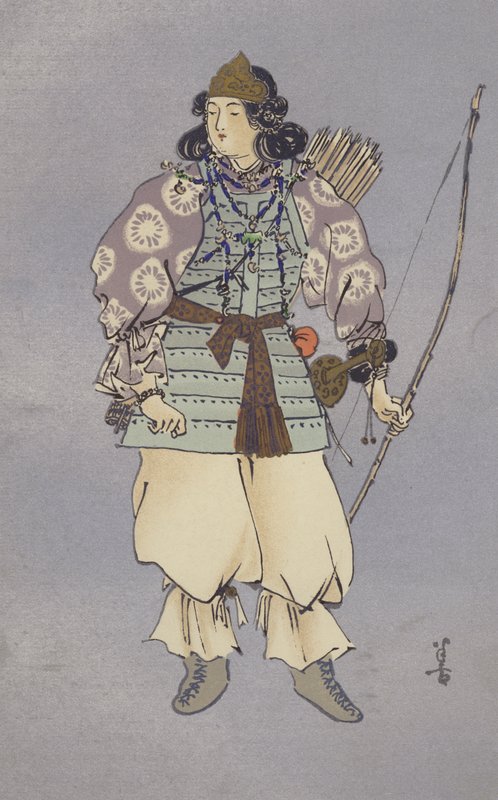 The Empress Jingo Who Conducted the Expedition to Korea in AD 200 by Japanese School