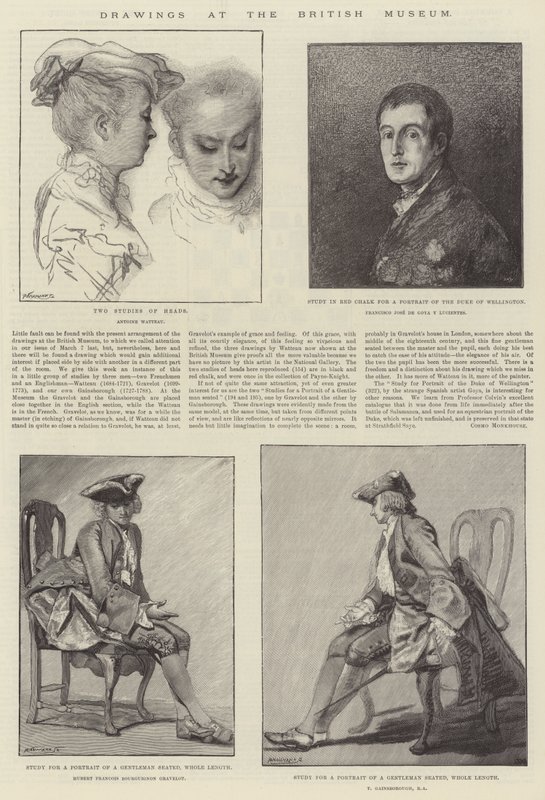 Drawings at the British Museum by Jean Antoine Watteau