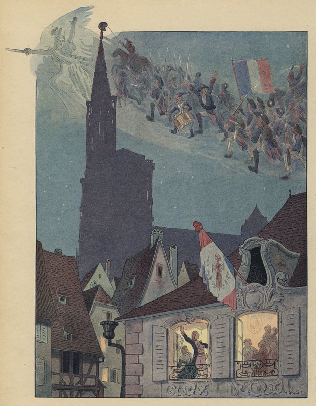 Claude Joseph Rouget de Lisle singing his composition, La Marseillaise, to the Mayor of Strasbourg by Jean Jacques Waltz