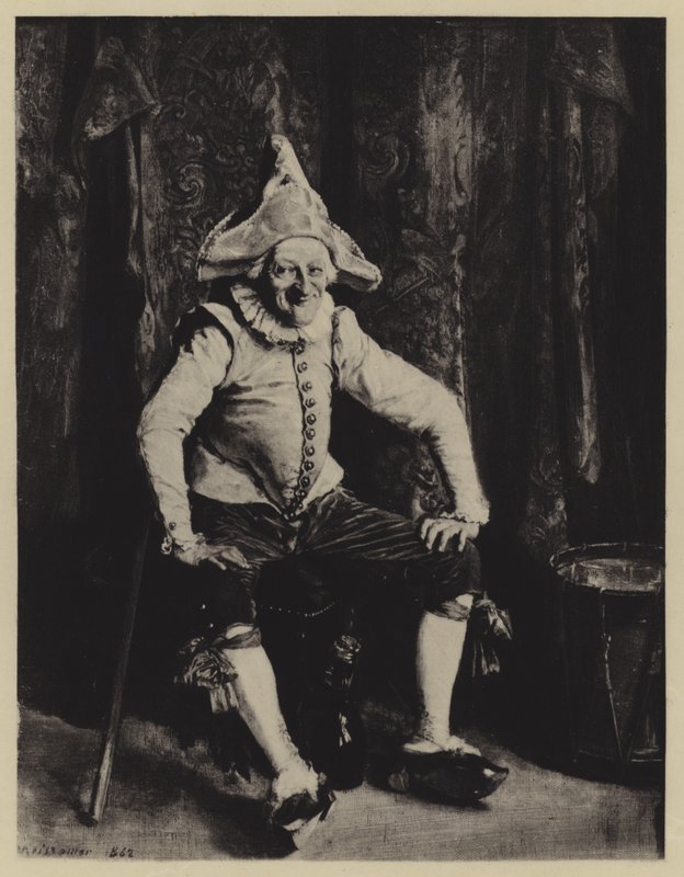 Le Polichinelle assis by Jean Louis Ernest Meissonier