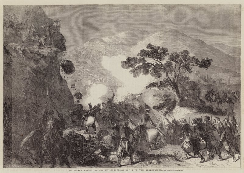 The French Expedition against Morocco, Fight with the Beni-Snassen by Jean Adolphe Beauce