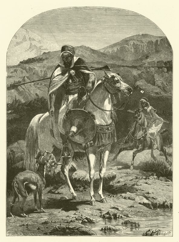 Hare hunting in Algeria with greyhounds by Jean Antoine Valentin Foulquier