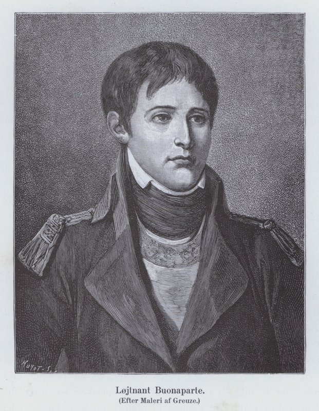Napoleon Bonaparte as a Young Lieutenant of Artillery, c1785 by Jean Baptiste (after) Greuze
