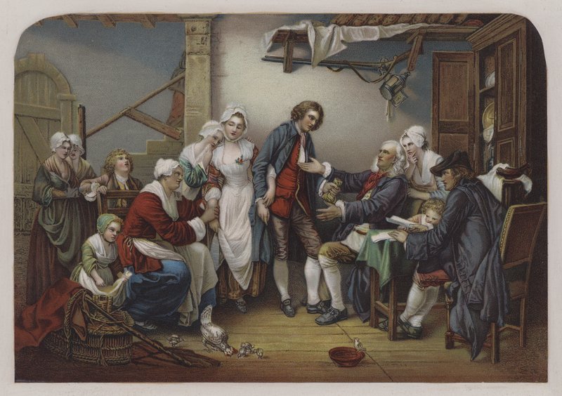The Village Bride by Jean Baptiste (after) Greuze