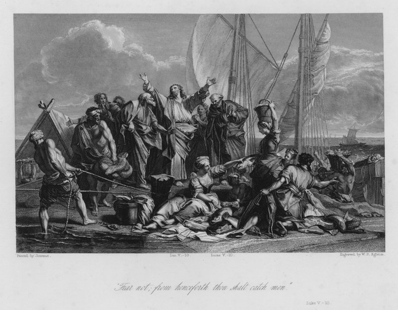 Miraculous Draught of Fishes by Jean Baptiste (after) Jouvenet