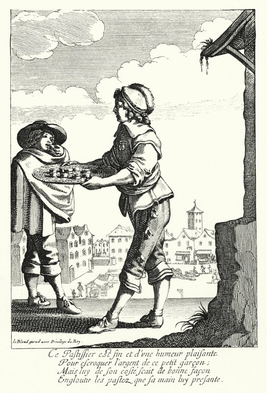 The Pie Seller by Jean Baptiste Alexandre (after) Le Blond