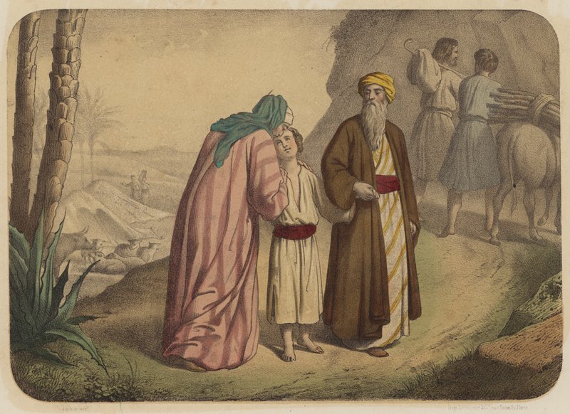 Departure for the Sacrifice by Jean Baptiste Auguste Leloir