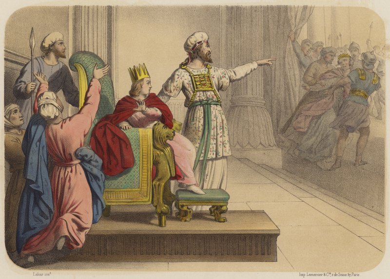 Joash Proclaimed King by Jean Baptiste Auguste Leloir