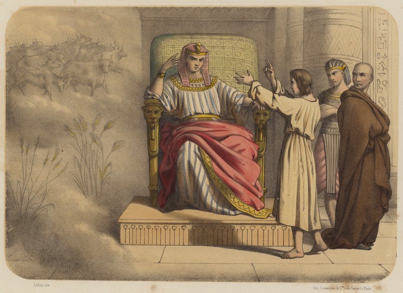 Joseph before Pharaoh by Jean Baptiste Auguste Leloir