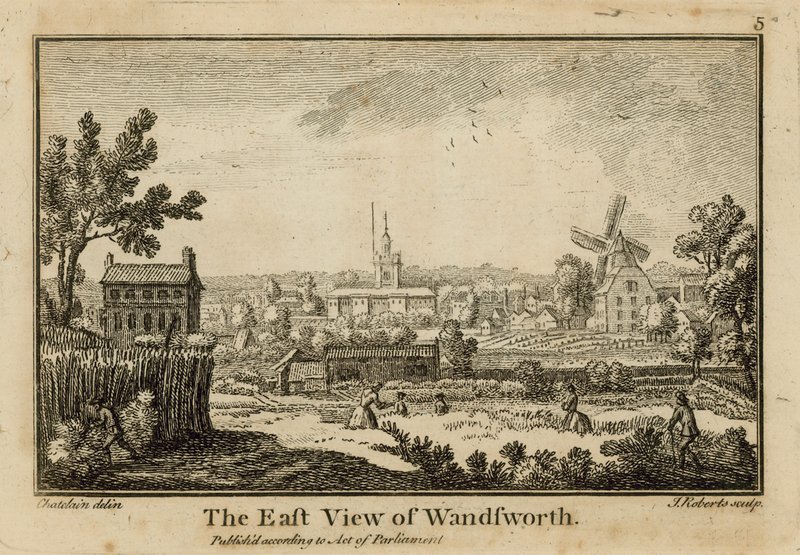 The east view of Wandsworth by Jean Baptiste Claude Chatelain