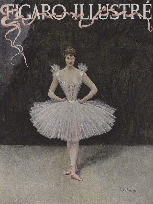 The Dancer (Cover of Le Figaro Illustre, February 1895) by Jean Beraud