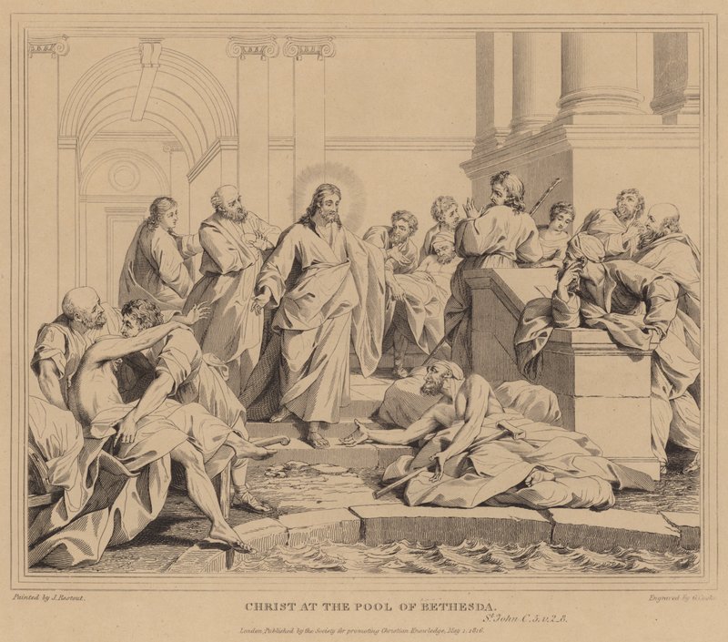 Christ at the Pool of Bethesda, St John by Jean Bernard Restout