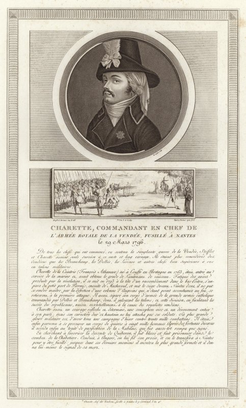 Portrait of Francois de Charette by Jean Duplessi Bertaux