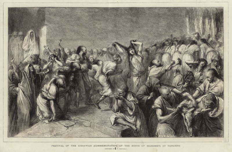 Festival of the Aissawah by Jean Francois Portaels