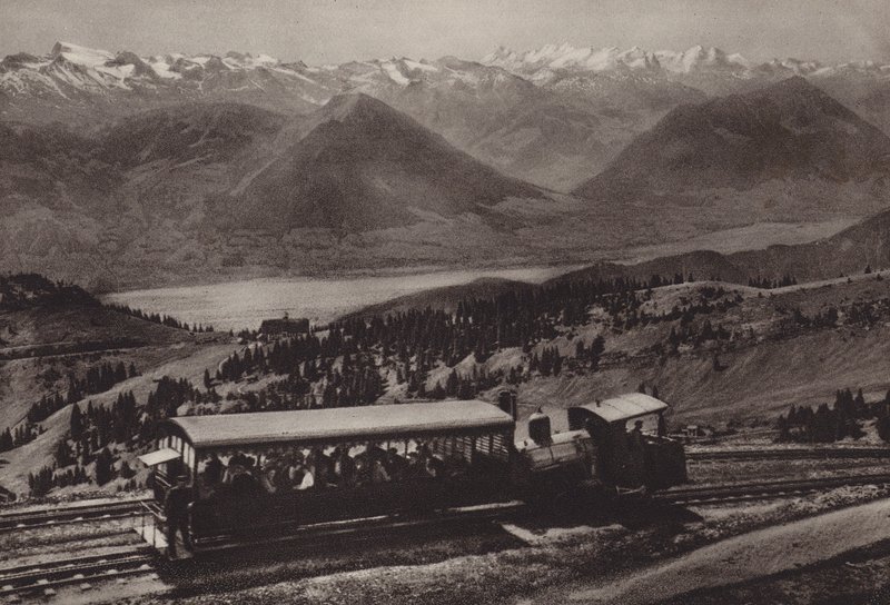 At Station Rigi Kulm by Jean Gaberell