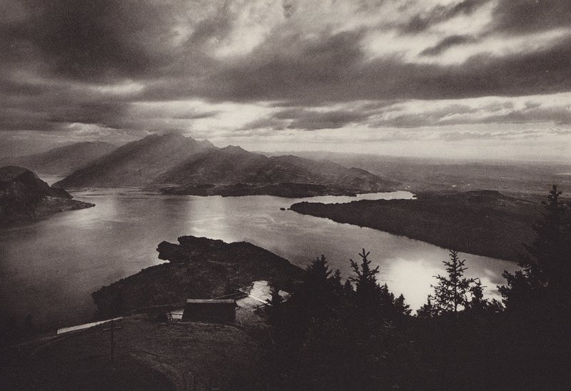 Rigi Kaltbad, Evening Mood with View from Kanzeli by Jean Gaberell