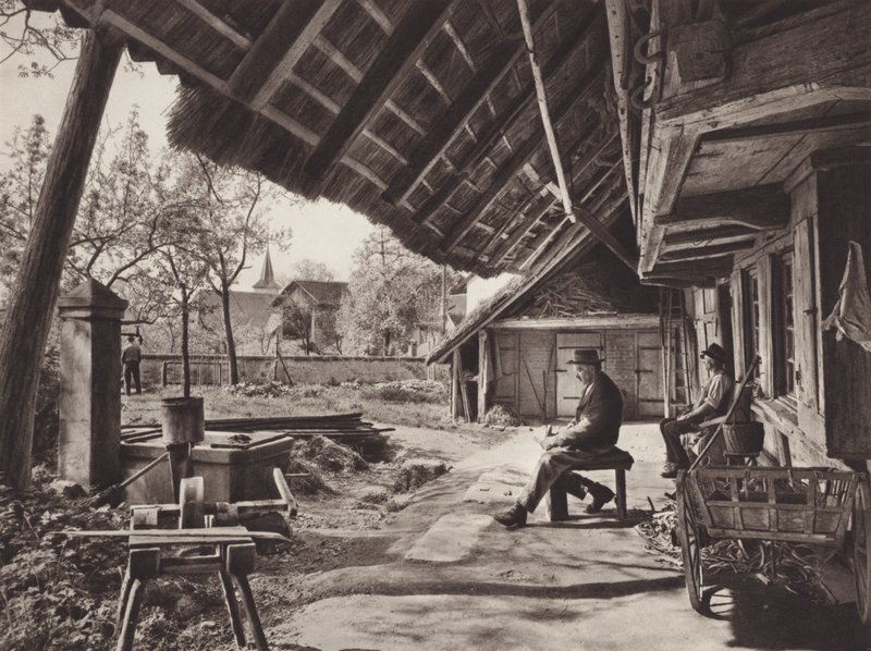 Switzerland: Bernese Farm-House, under the pent-house roof by Jean Gaberell