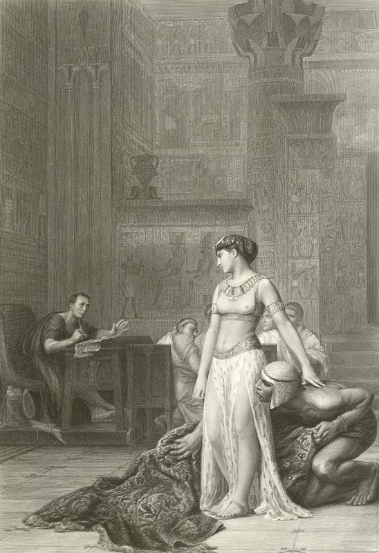 Cleopatra and Caesar by Jean Leon (after) Gerome
