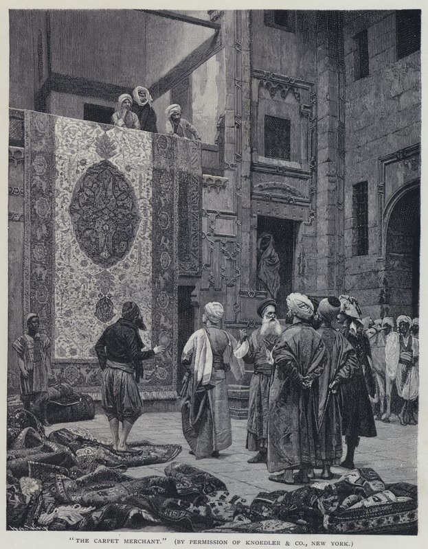 The Carpet Merchant by Jean Leon (after) Gerome