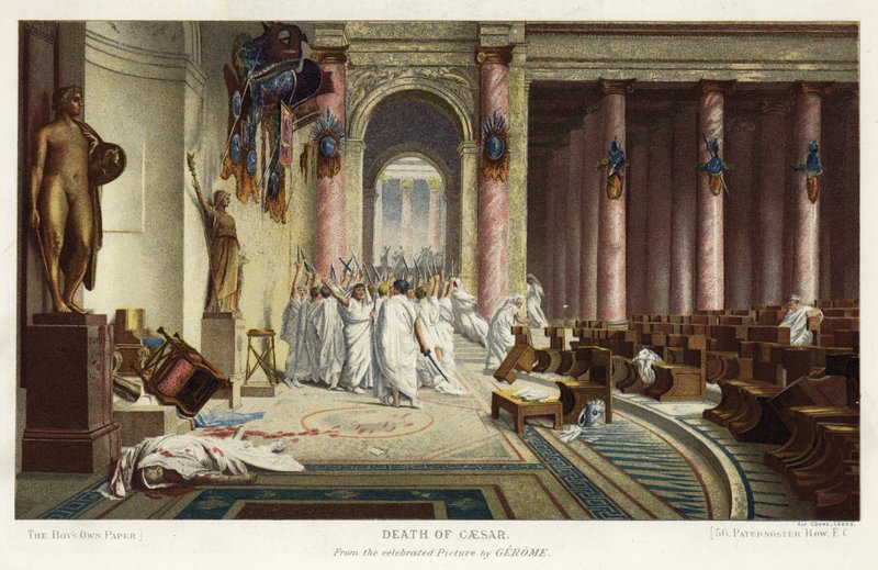 The Death of Caesar by Jean Leon (after) Gerome