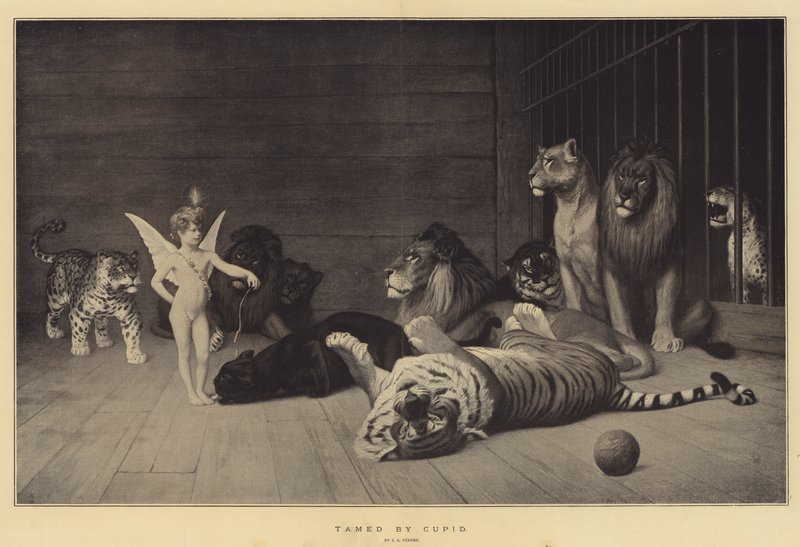 Tamed by Cupid by Jean Leon Gerome