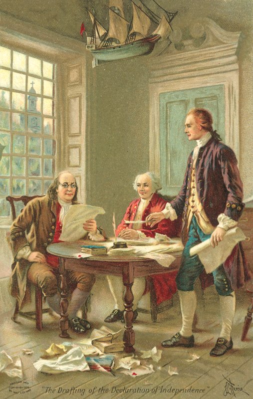 Drafting of the United States Declaration of Independence, Philadelphia, Pennsylvania by Jean Leon Gerome Ferris