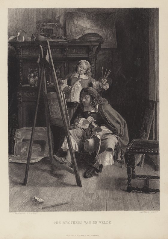 The Brothers Van de Velde by Jean Louis Ernest (after) Meissonier