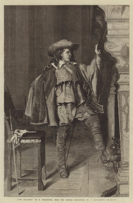 The Cavalier, from the Winter Exhibition, No 7, Haymarket by Jean Louis Ernest Meissonier