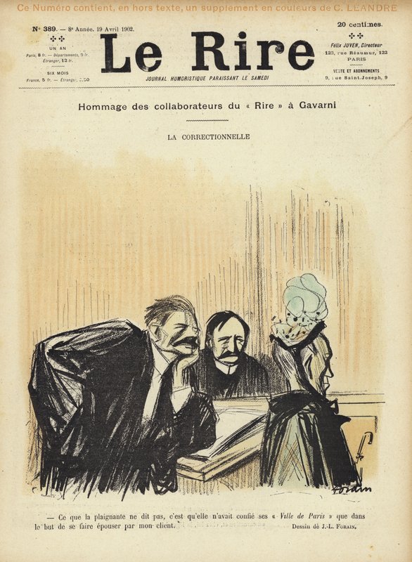 Illustration for Le Rire by Jean Louis Forain