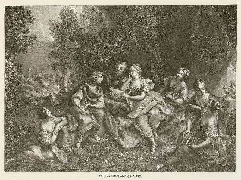 Telemachus and Calypso by Jean Raoux