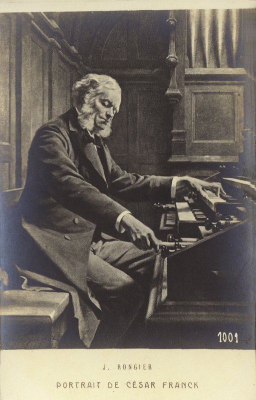 Cesar Franck, Belgian born composer, pianist, organist, and music teacher who worked in Paris during his adult life by Jeanne Rongier