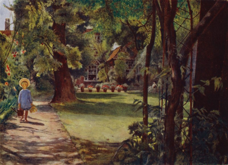 Kelmscott House, The Garden, Looking from the River by Jessie MacGregor