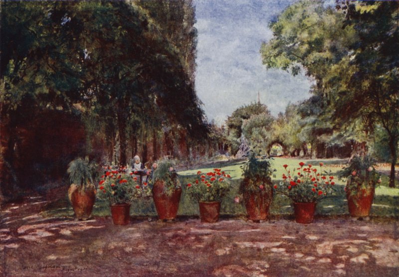 Kelmscott House, View of House and Garden, Looking Riverwards by Jessie MacGregor