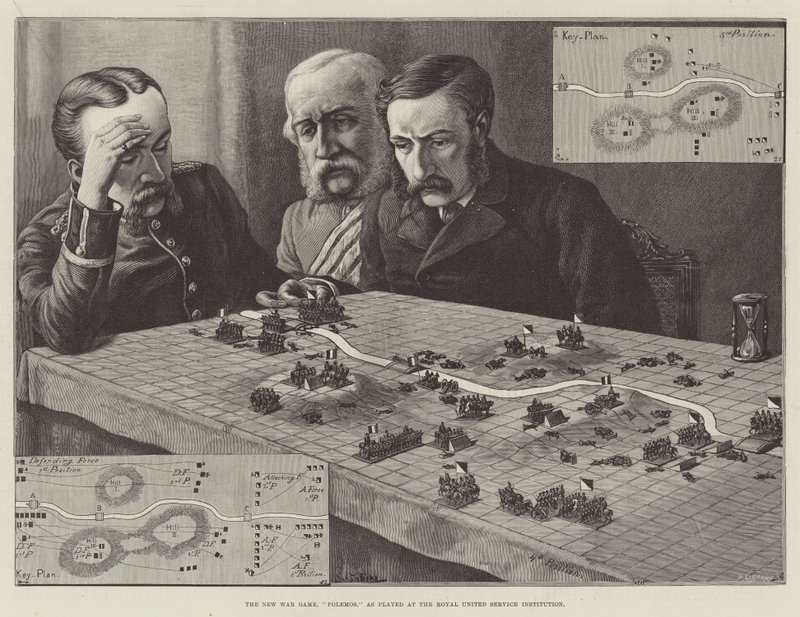 The New War Game, Polemos, as Played at the Royal United Service Institution by Johann Nepomuk Schonberg