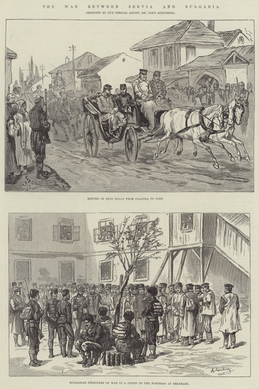 The War between Serbia and Bulgaria by Johann Nepomuk Schonberg