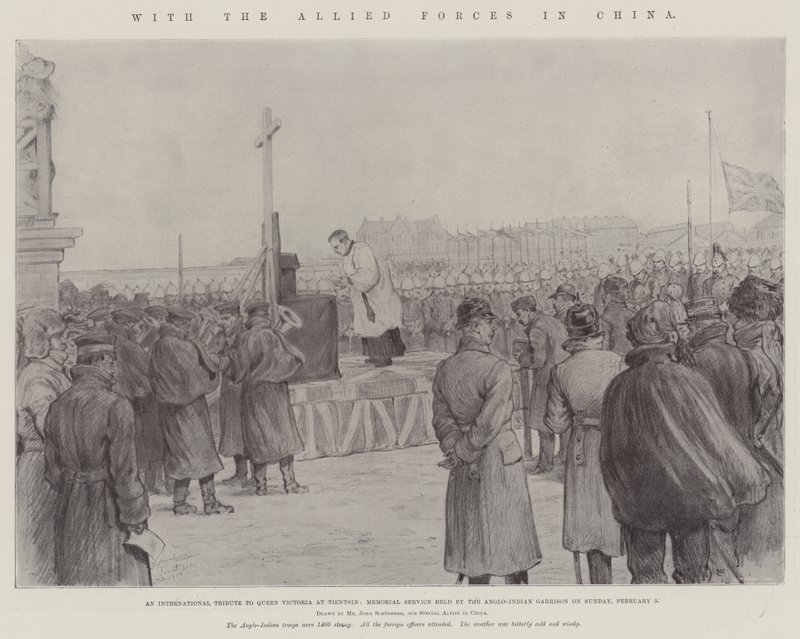 With the Allied Forces in China by Johann Nepomuk Schonberg