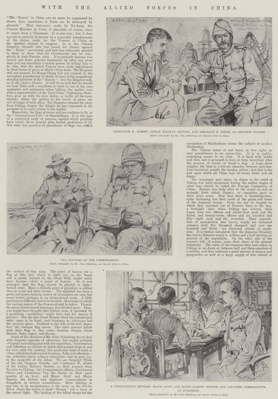With the Allied Forces in China by Johann Nepomuk Schonberg