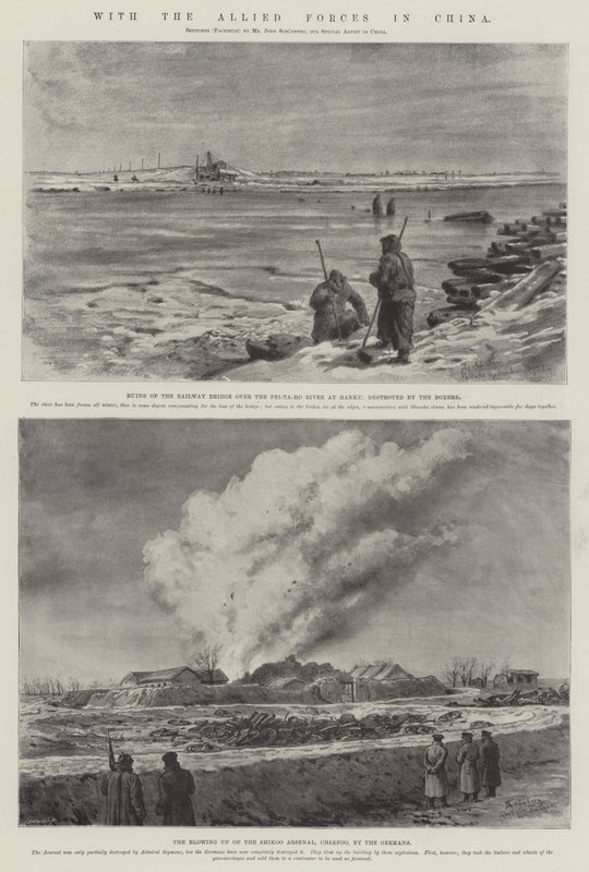 With the Allied Forces in China by Johann Nepomuk Schonberg