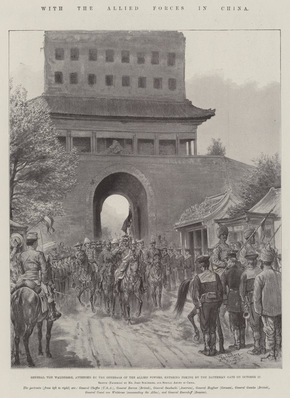 With the Allied Forces in China by Johann Nepomuk Schonberg
