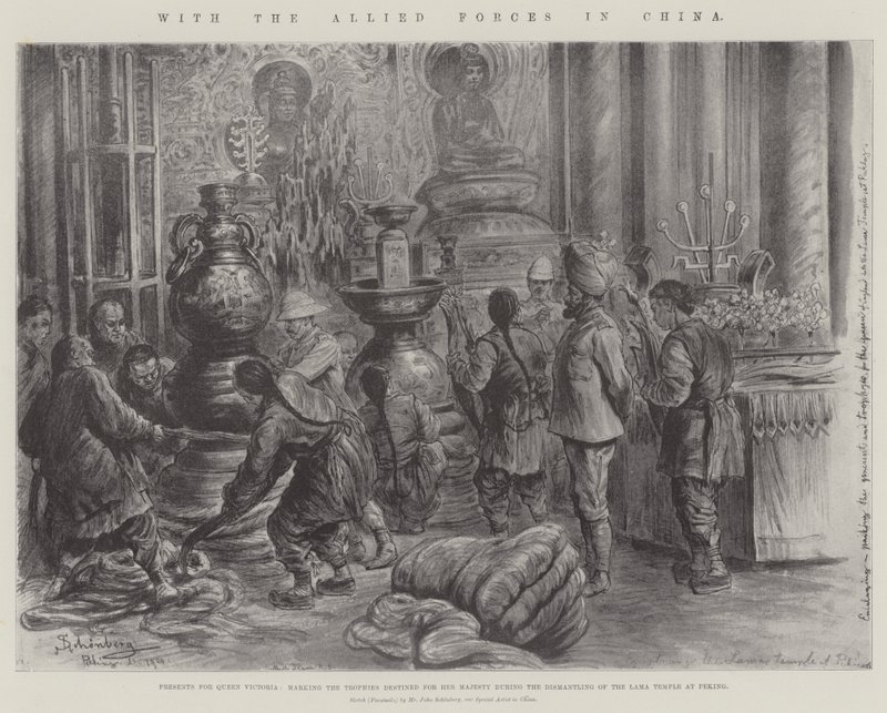 With the Allied Forces in China by Johann Nepomuk Schonberg