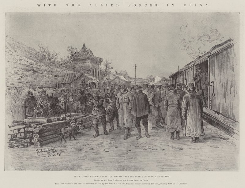 With the Allied Forces in China by Johann Nepomuk Schonberg