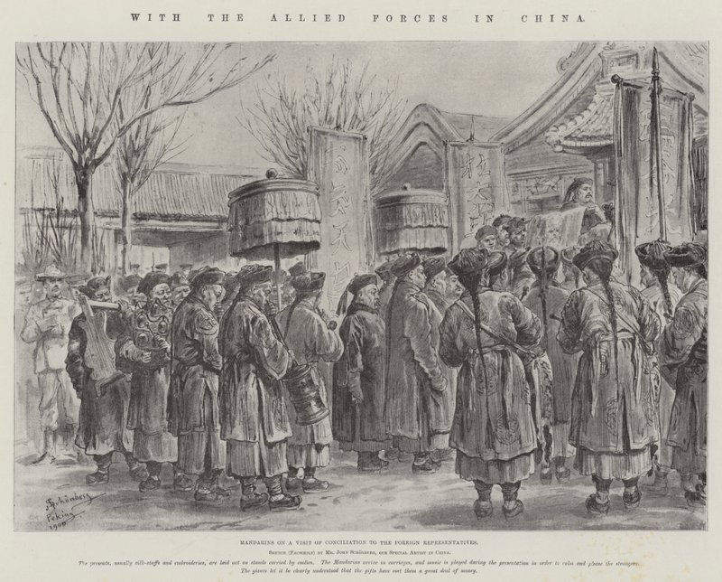 With the Allied Forces in China by Johann Nepomuk Schonberg