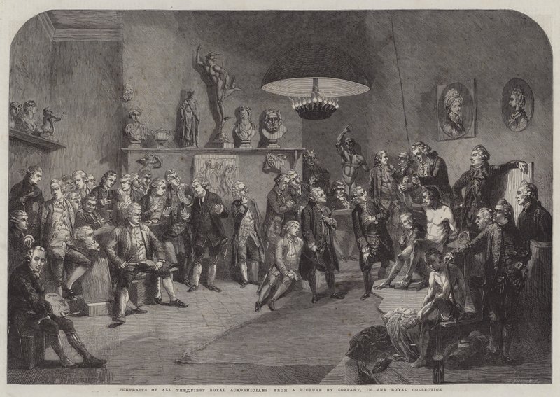 Portraits of all the First Royal Academicians by Johan Joseph Zoffany